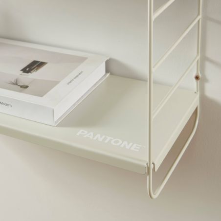 Etagère murale 3 niveaux PANTONE métal beige sable 60,5x20cm