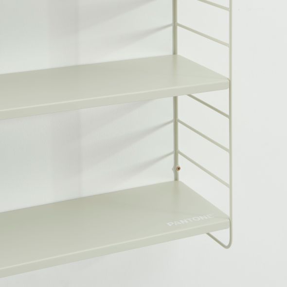 Etagère murale 3 niveaux PANTONE métal beige sable 60,5x20cm