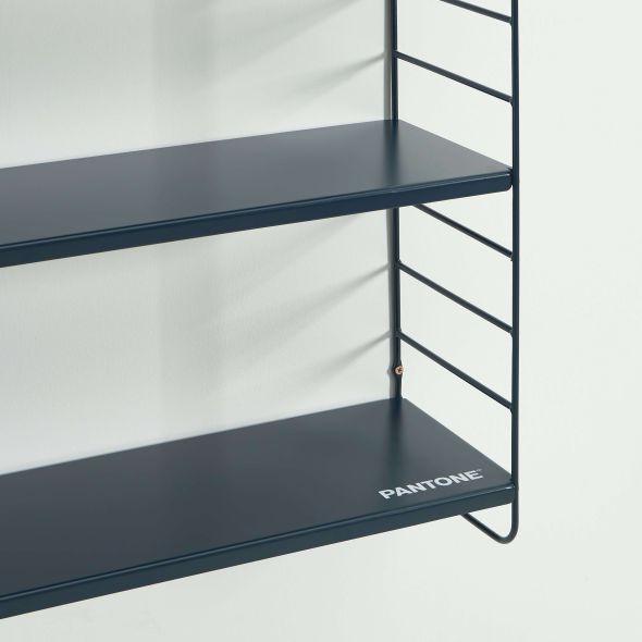 Etagère murale 3 niveaux PANTONE métal bleu nuit 60,5x20cm
